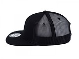 Snap mesh cap, black