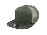 Snap mesh cap, olive