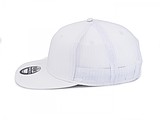 Snap mesh cap, white