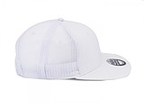 Snap mesh cap, white