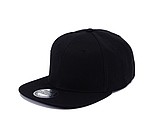 SNAPO flat brim cap, black