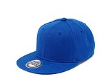 SNAPO flat brim cap, royal blue
