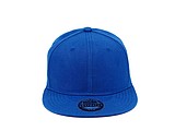 SNAPO flat brim cap, royal blue