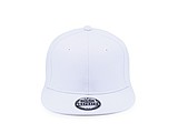 SNAPO flat brim cap, white