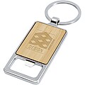 Snapper bamboo keychain with bottle opener, natural