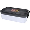 Snappy lunch box and cutlery set, white