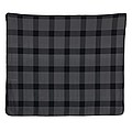 Soft plaid fleece blanket, anthracite