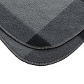 Soft plaid fleece blanket, anthracite