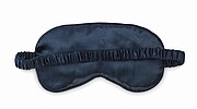 Soft polyester eye mask, blue