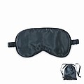 Soft polyester eye mask, stone grey