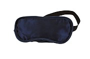 Soft sleeping mask, adjustable elastic band with plastic closure,colour navy blue