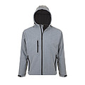 Softsheel jacket SOLS Replay, grey melange