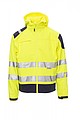 Softshell jacket, SHINE 2.0, fluorescent yellow/navy blue, L
