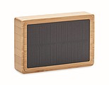 Solar bamboo wireless speaker