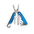 Solid multitool with carabiner, blue