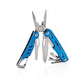 Solid multitool with carabiner, blue