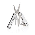 Solid multitool with carabiner, silver