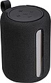 Speaker with LED light, round, black
