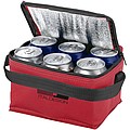 Spectrum 6-can cooler bag, red,black