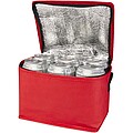 Spectrum 6-can recycled non-woven cooler bag 4L, red