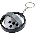 Spinx recycled plastic gyroscope fidget keychain, solid black