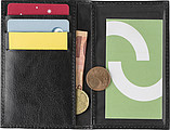 Split leather RFID (anti skimming) credit card wall