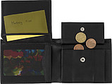 Split leather RFID (anti skimming) purse