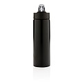 Sport bottle with straw,black