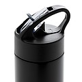 Sport bottle with straw,black