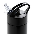 Sport bottle with straw,black