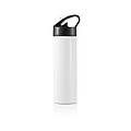Sport bottle with straw, white
