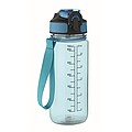 Sports bottle 700ml, transparent light blue