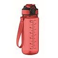 Sports bottle 700ml, transparent red
