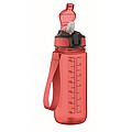 Sports bottle 700ml, transparent red