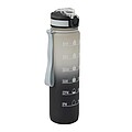 Sports water bottle, black, grey