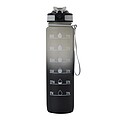 Sports water bottle, black, grey