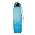 Sports water bottle, blue