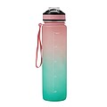 Sports water bottle, pink, turquoise