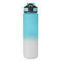 Sports water bottle RPET 1L, baby blue