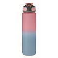 Sports water bottle RPET 1L, baby pink
