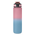 Sports water bottle RPET 1L, baby pink