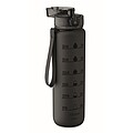 Sports water bottle RPET 1L, black