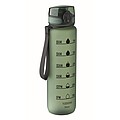 Sports water bottle RPET 1L, dark green