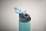 Sports water bottle RPET 1L, royal blue