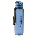 Sports water bottle RPET 1L, transparent light blue
