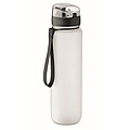 Sports water bottle RPET 1L, transparent white