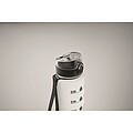 Sports water bottle RPET 1L, transparent white