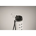 Sports water bottle RPET 1L, transparent white