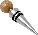 Stainless steel and bamboo wine set