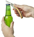 Stainless steel and bamboo wine set